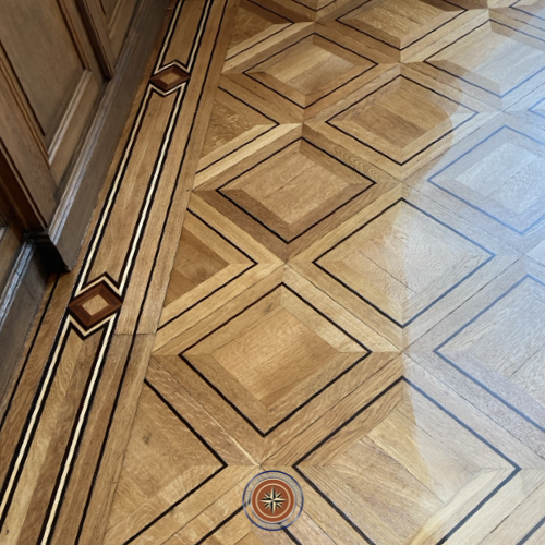 Historisches Tafelparkett restauriert